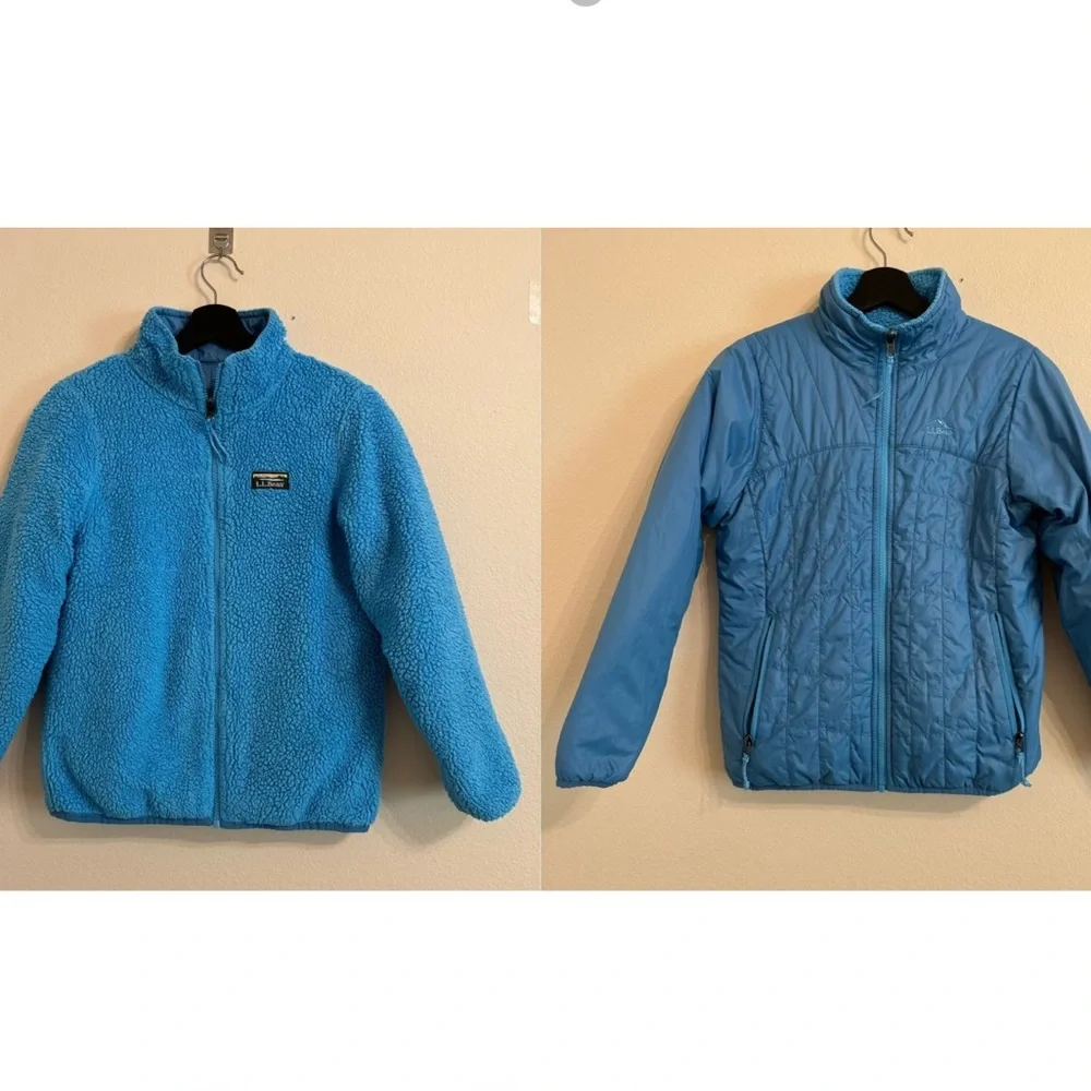 L.L Bean Kids Fleece Reversible Jacket M(10-12)